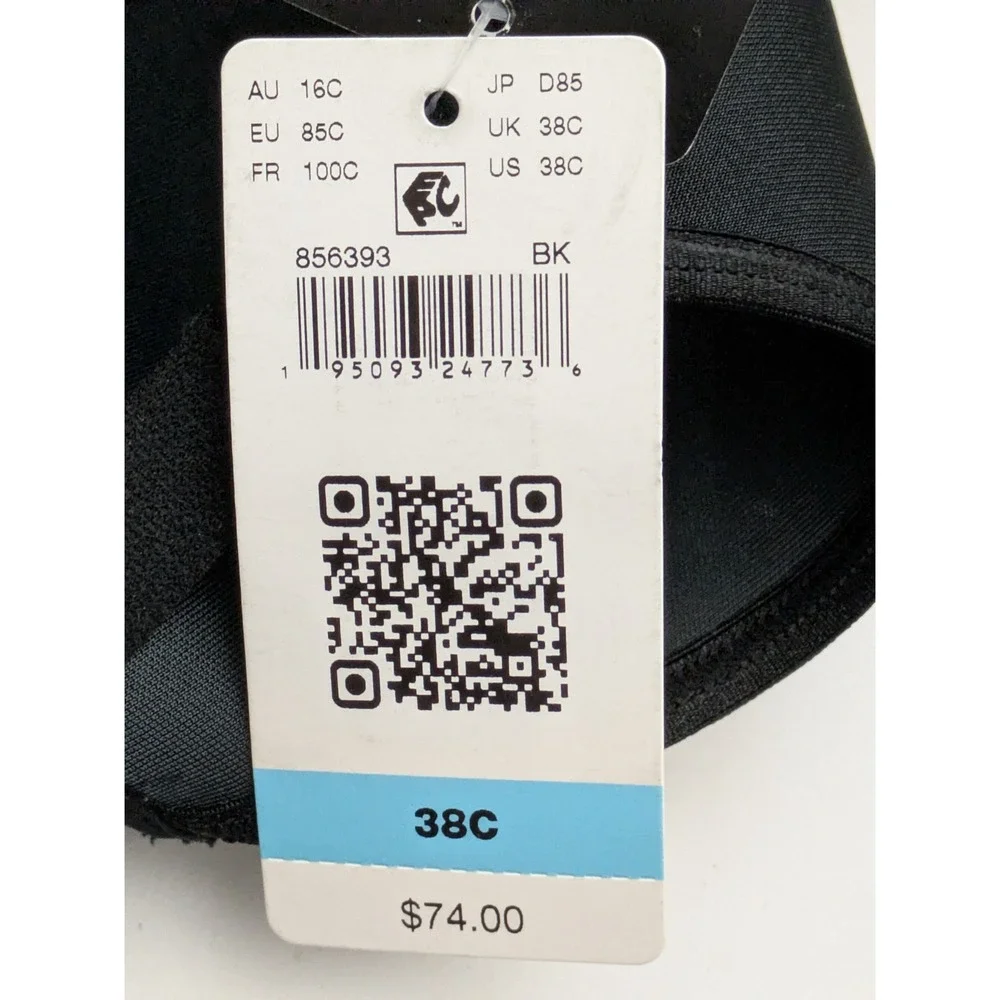 Wacoal 856393 Simply Done Wireless Contour T-Shirt‎ Bra 38C Black Wireless NWT - Picture 6 of 6